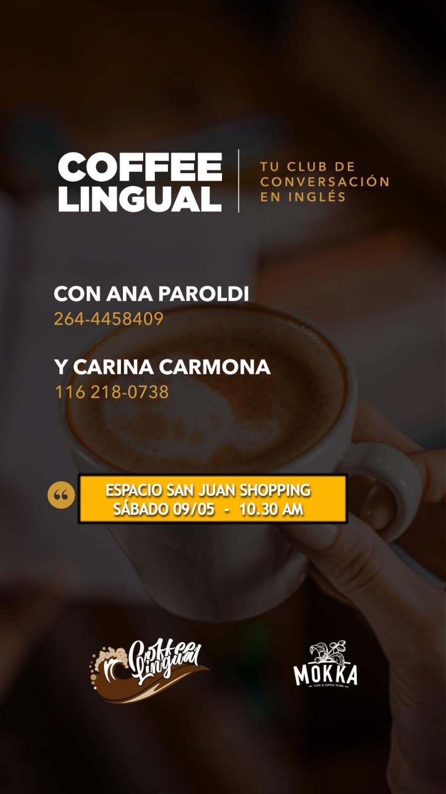Club de conversación en INGLÉS en Mokka