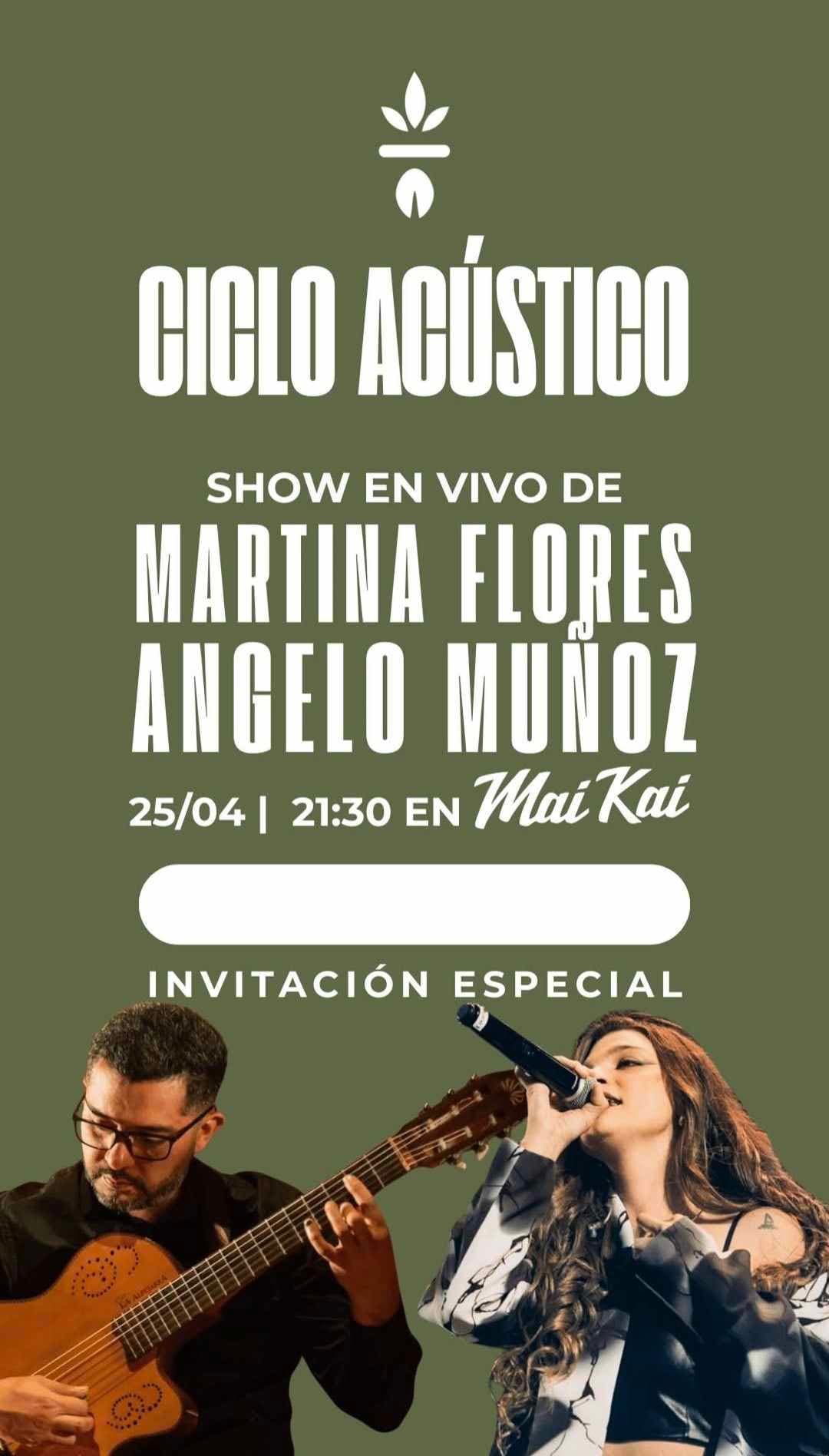 Ciclo Acustico: Martina Flores & Angelo Muñoz