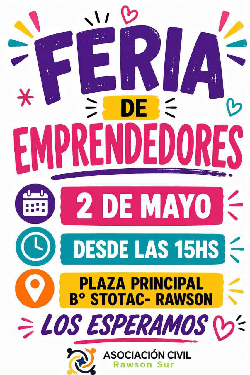 🎉Feria de Emprendedores🎉 – 2 DE MAYO