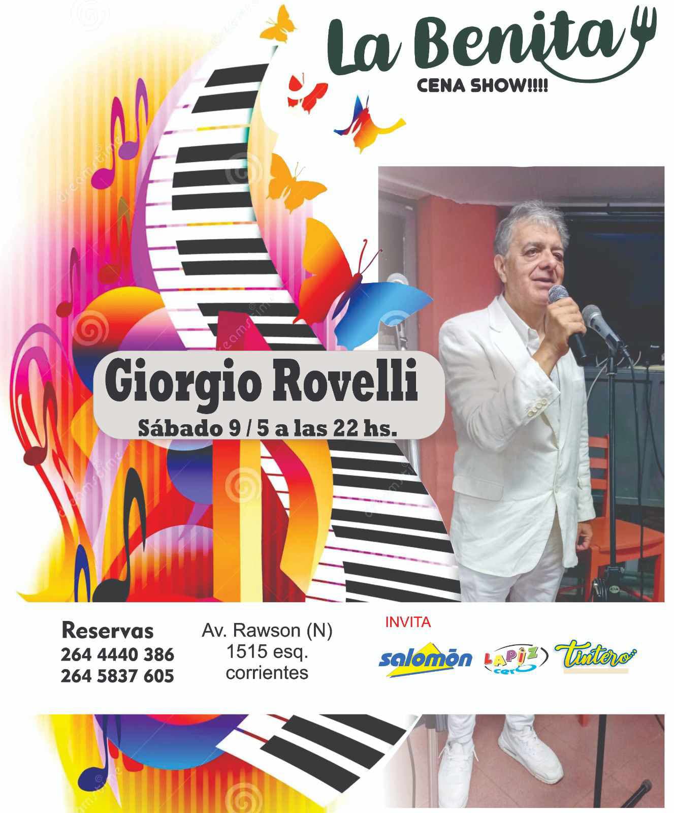 LA BENITA CENA SHOW . Rawson 1515 norte