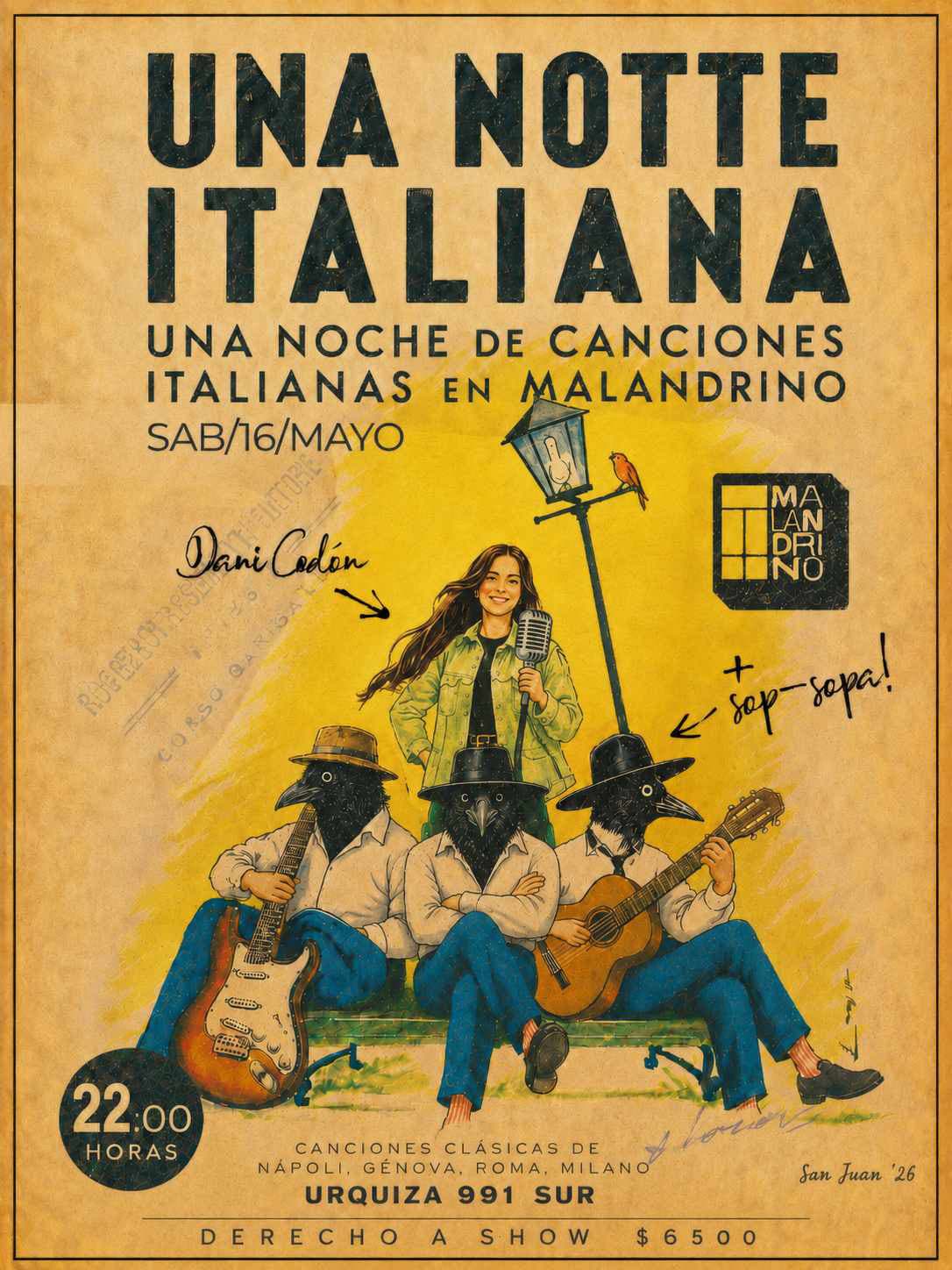 UNA NOTTE ITALIANA 🇮🇹 en Malandrino