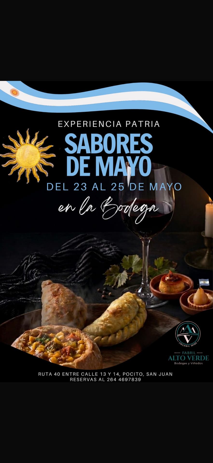 EXPERIENCIA PATRIA “SABORES DE MAYO” DEL 23 AL 25 DE MAYO