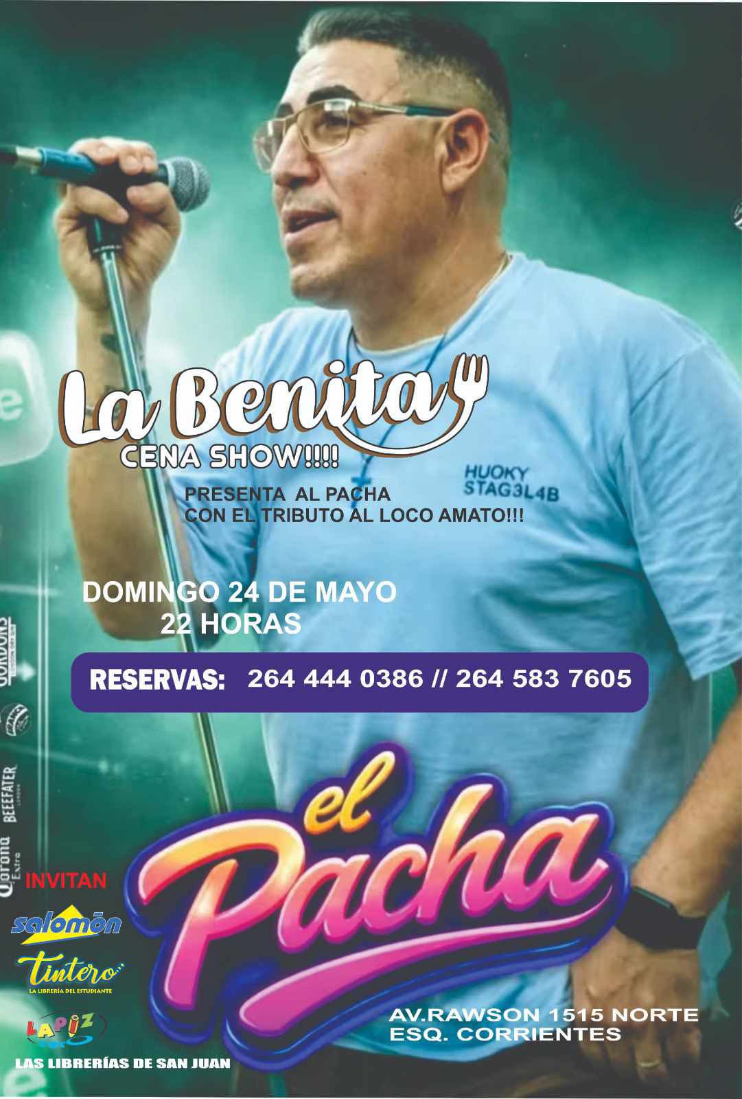 El Pacha en La Benita con su tributo al Loco Amato