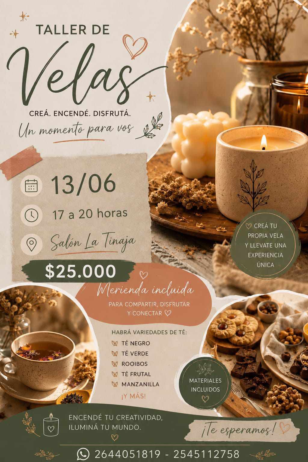 Taller de Velas y Merienda