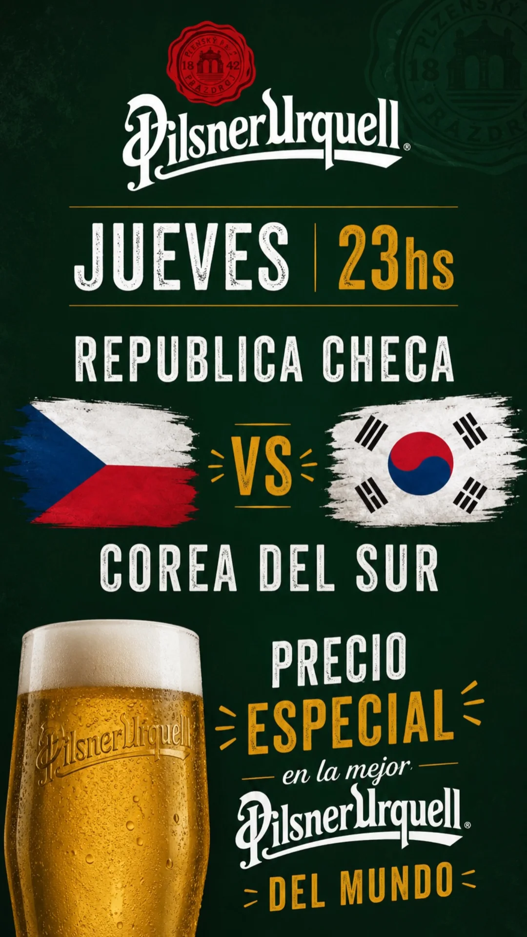 Republica Checa vs Korea del Sur