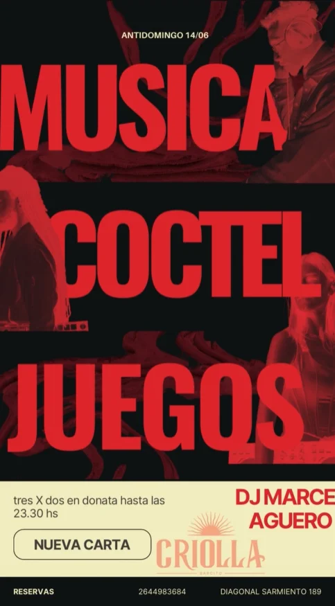 Musica, Coctel y Juegos