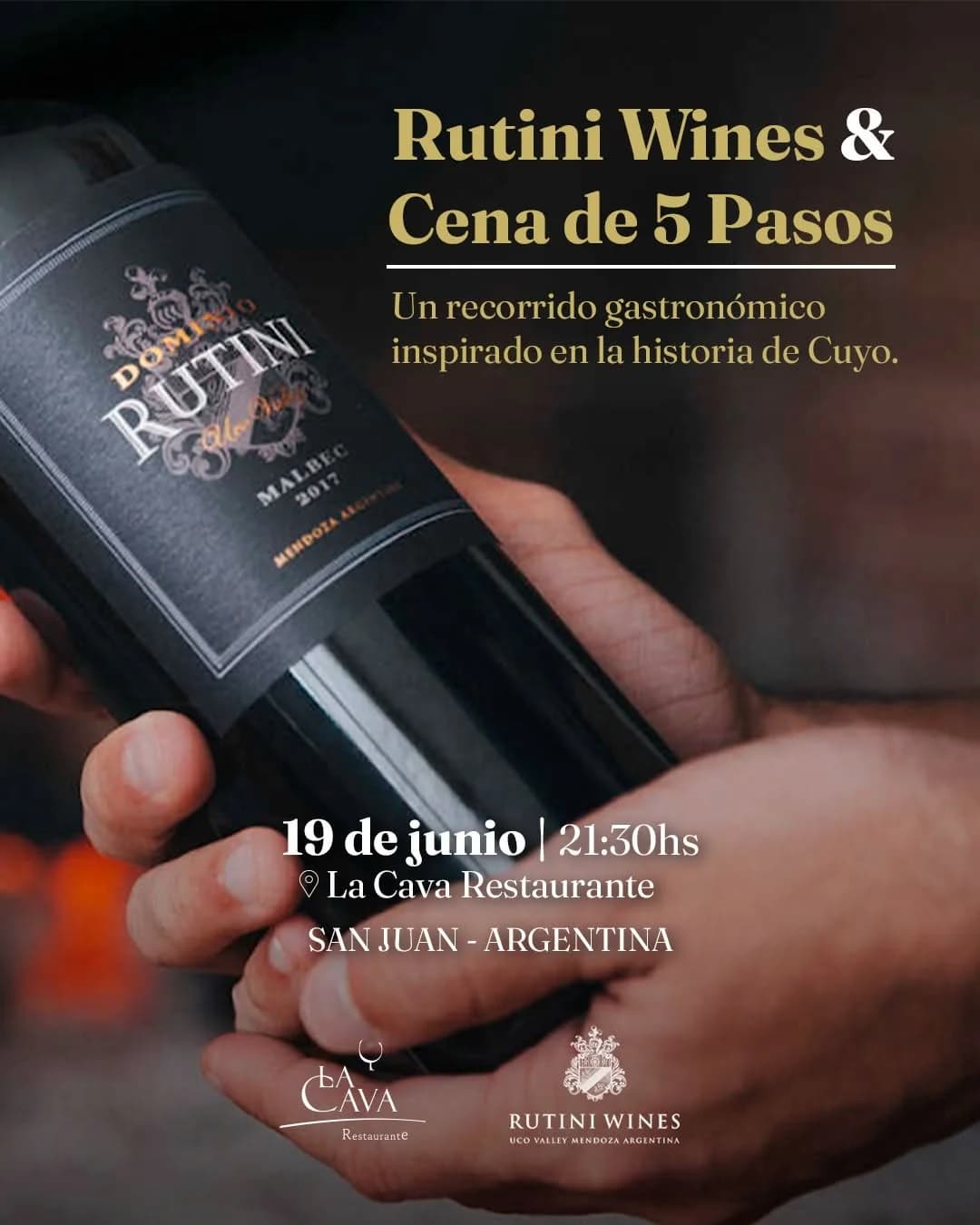 Rutini Wines & Cena de 5 Pasos