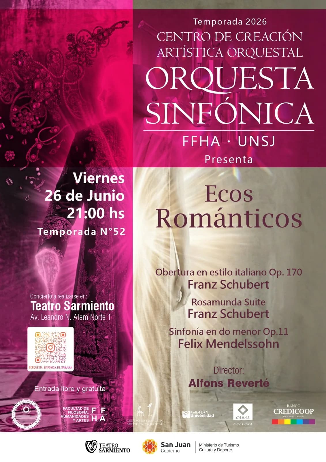 Orquesta Sinfonica FFHA - UNSJ: "Ecos Romanticos"