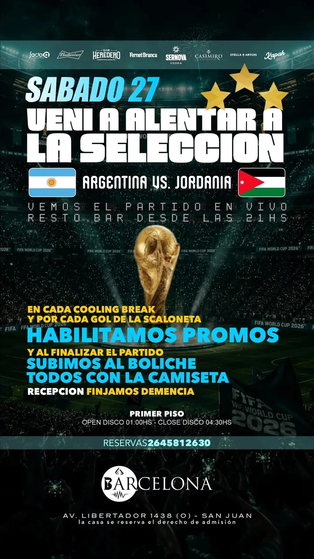 Argentina vs Jordania