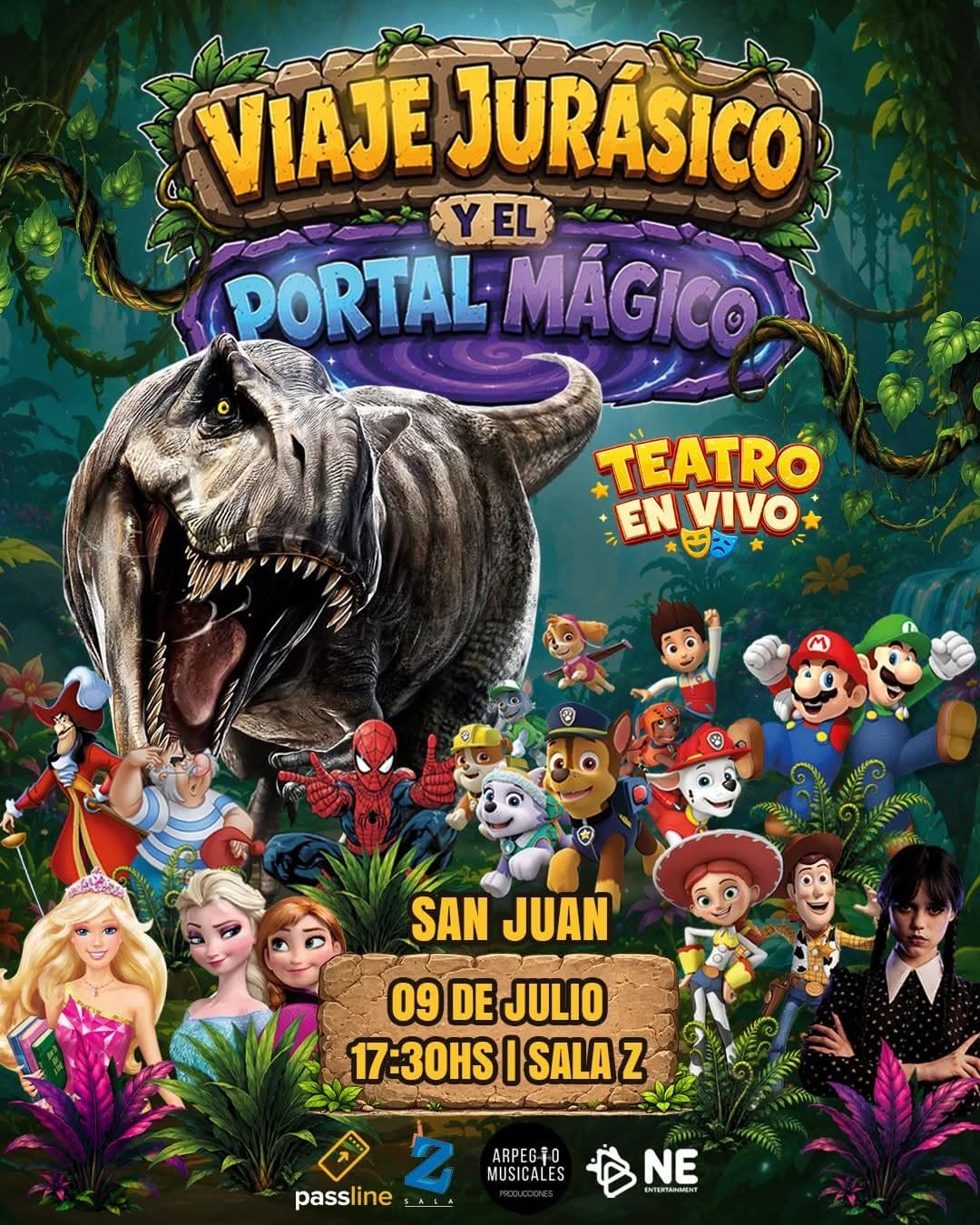 Viaje Jurasico y el Portal Magico — Teatro