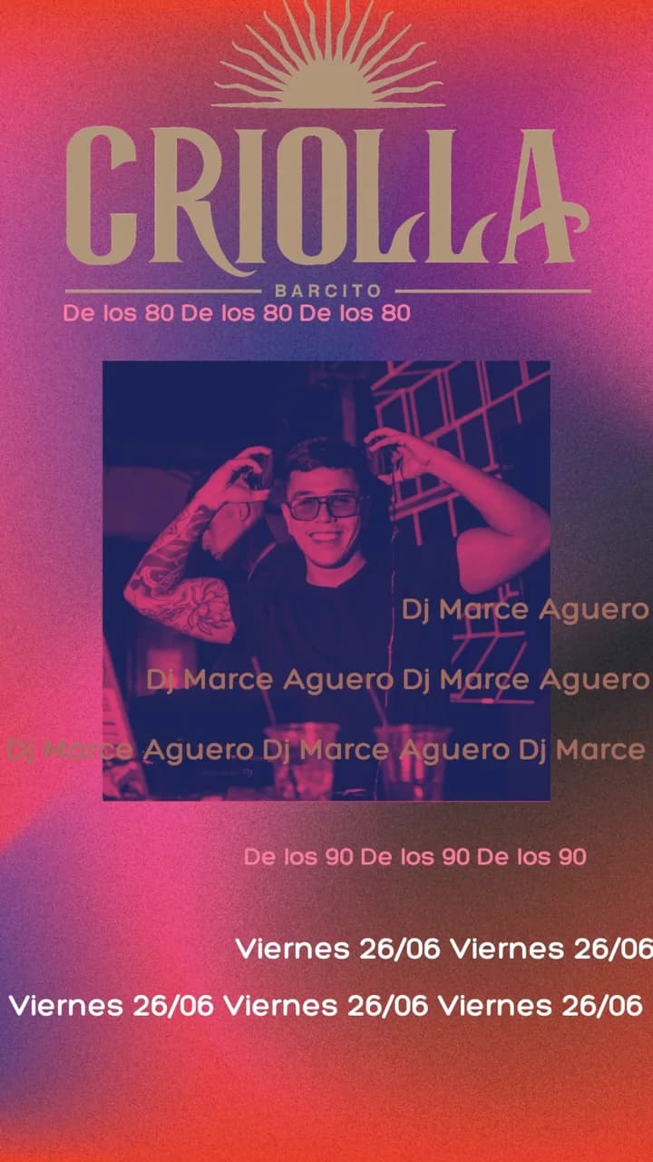 Marce Aguero Dj Set — Bares
