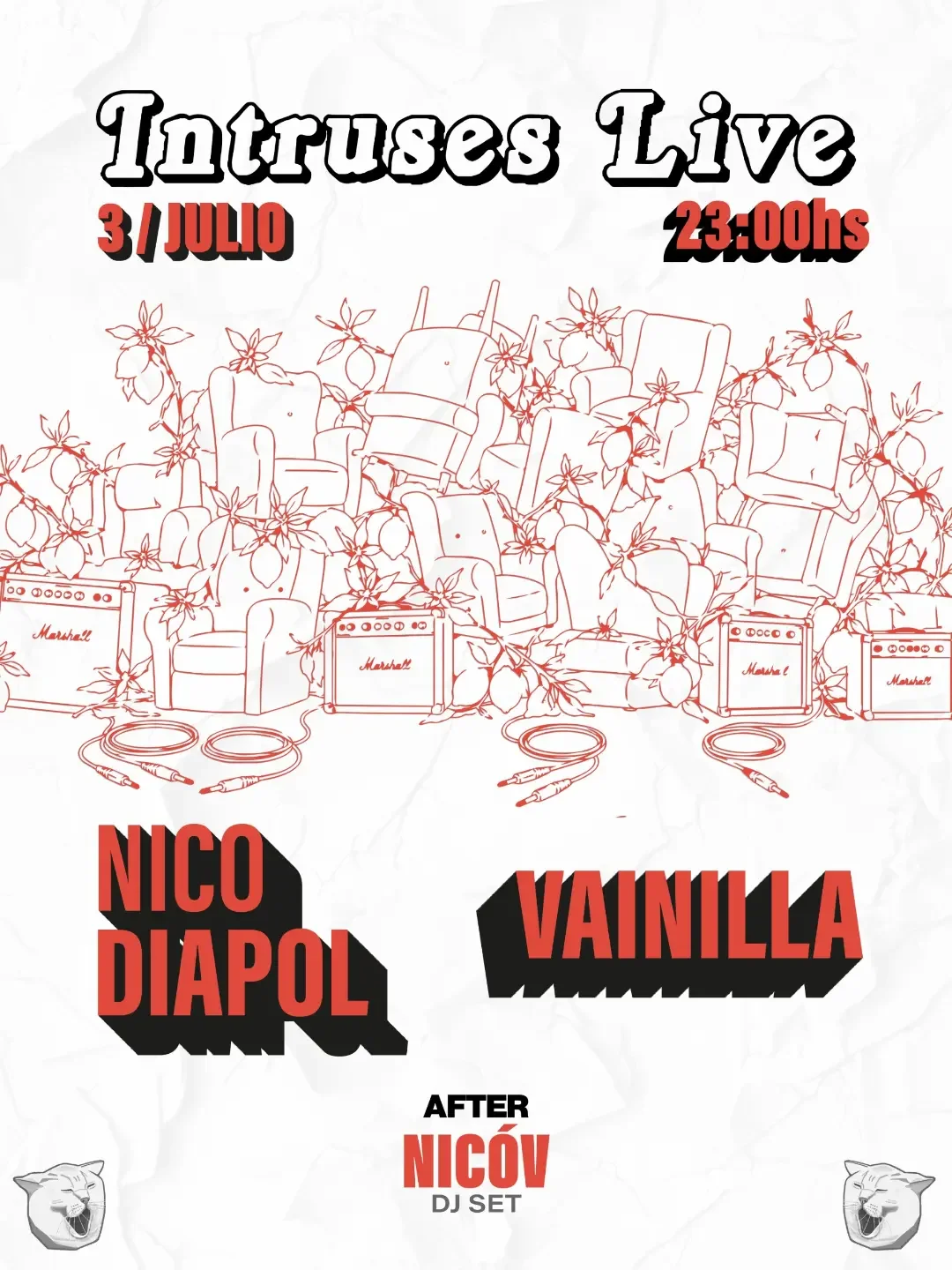 Intruses Live: Nico Diapol & Vainilla