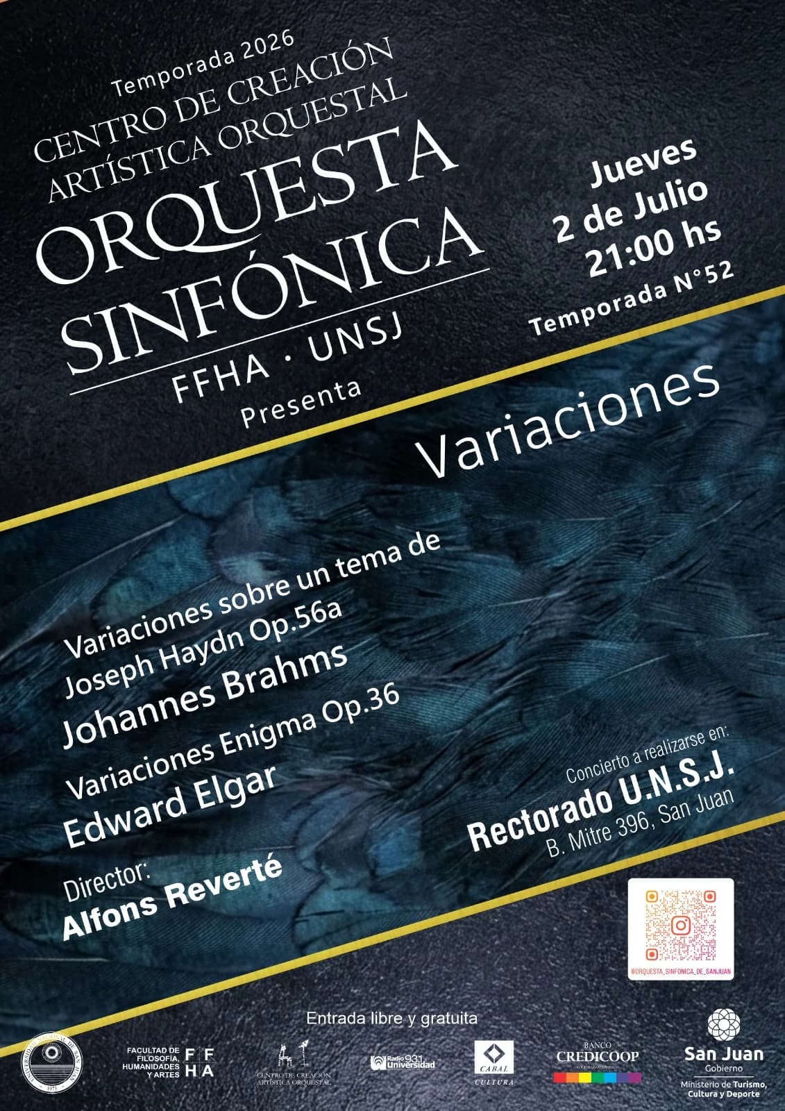 Orquesta Sinfonica FFHA - UNSJ: "Variaciones"