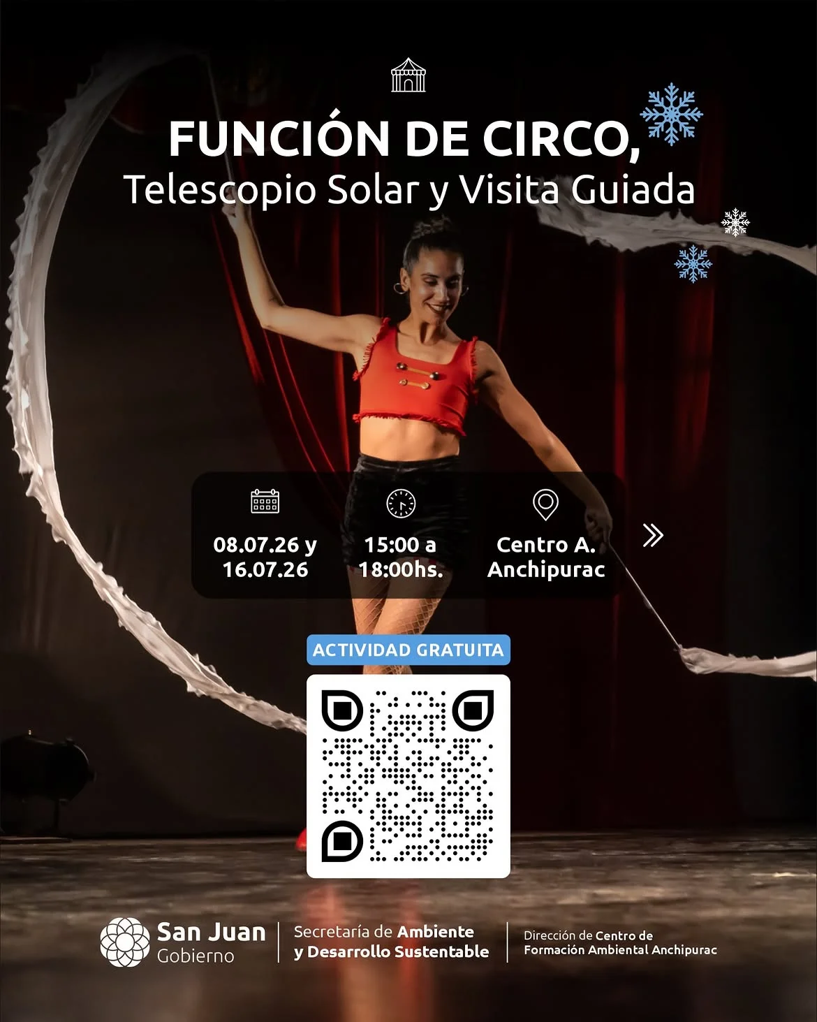 Funcion de Circo, Telescopio Solar y Visita Guiada