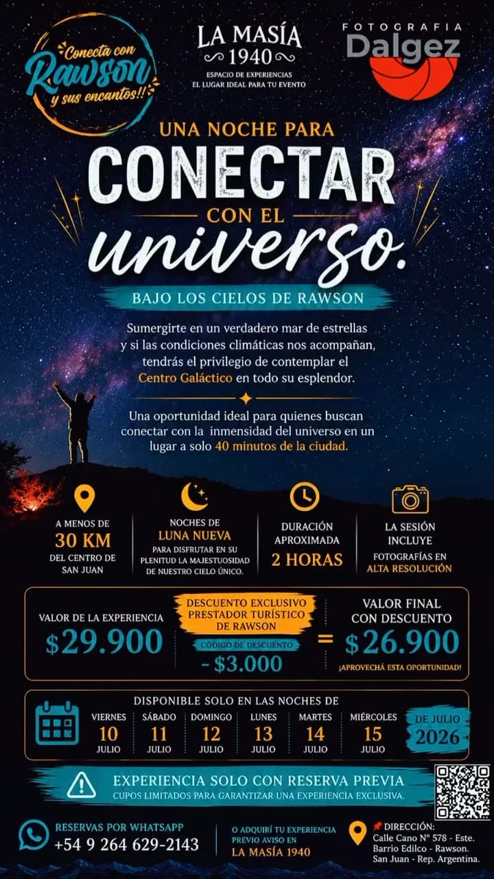 Una Noche para Conectar con el Universo — Turismo