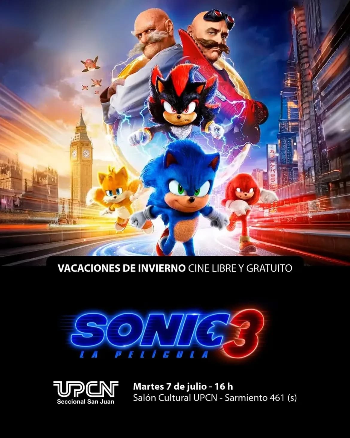 Vacaciones de Invierno: "Sonic 3"