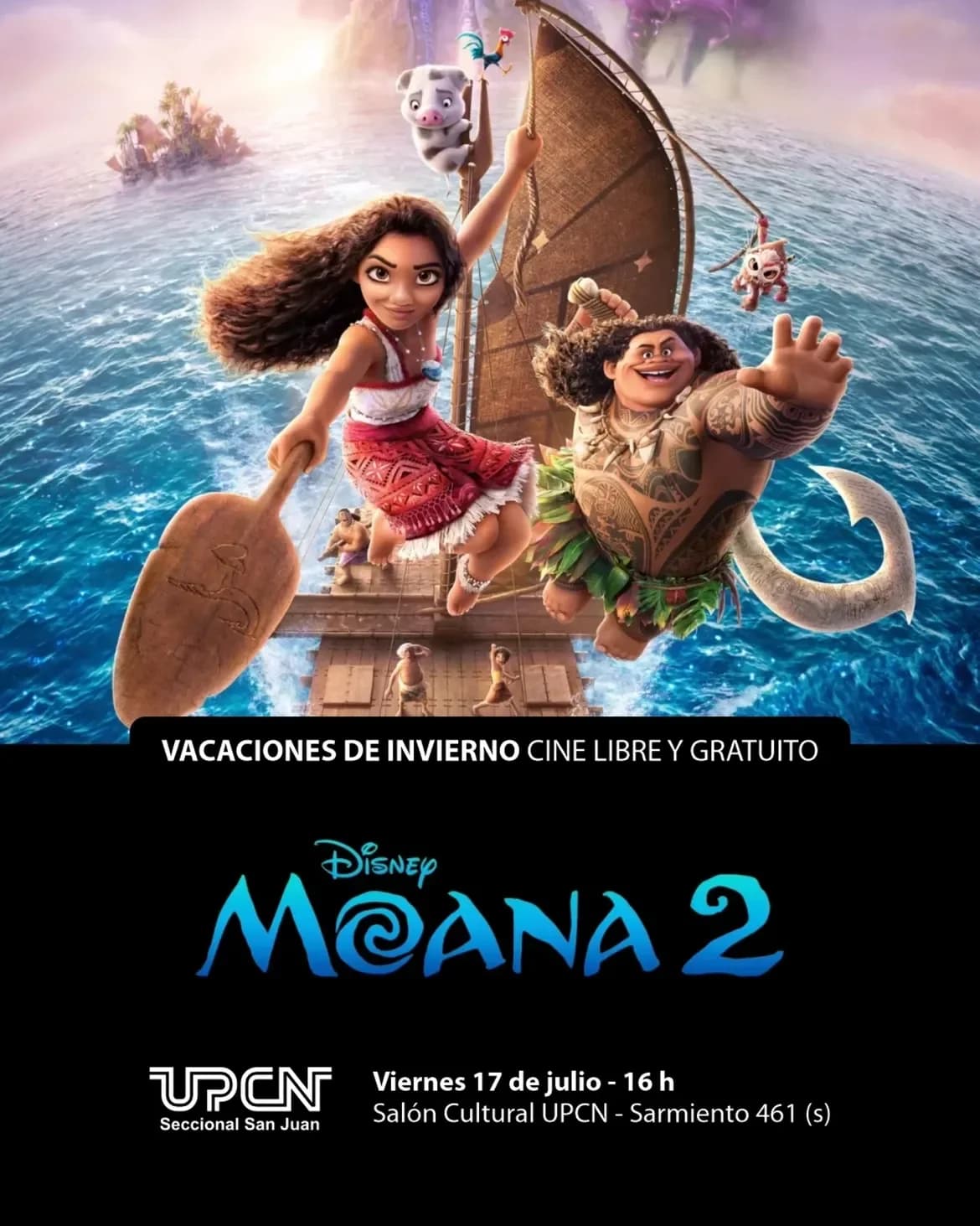 Vacaciones de Invierno: "Moana 2"