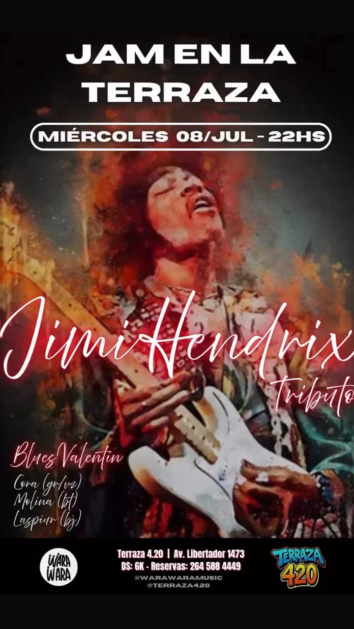 Jam en la Terraza - Jimi Hendrix Tributo