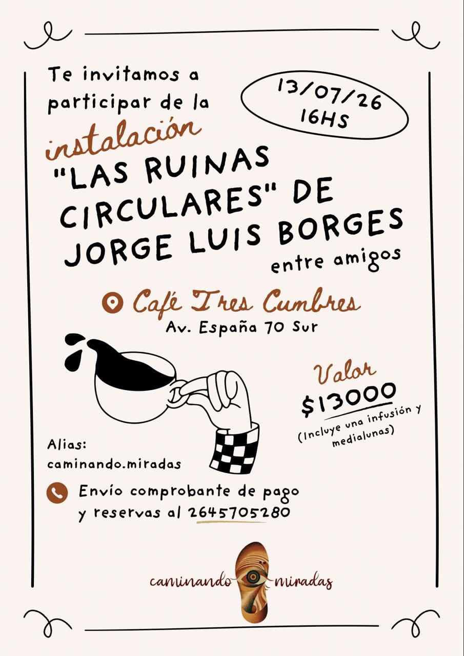 Instalacion Artistica "Las Ruinas Circulares" de Borges