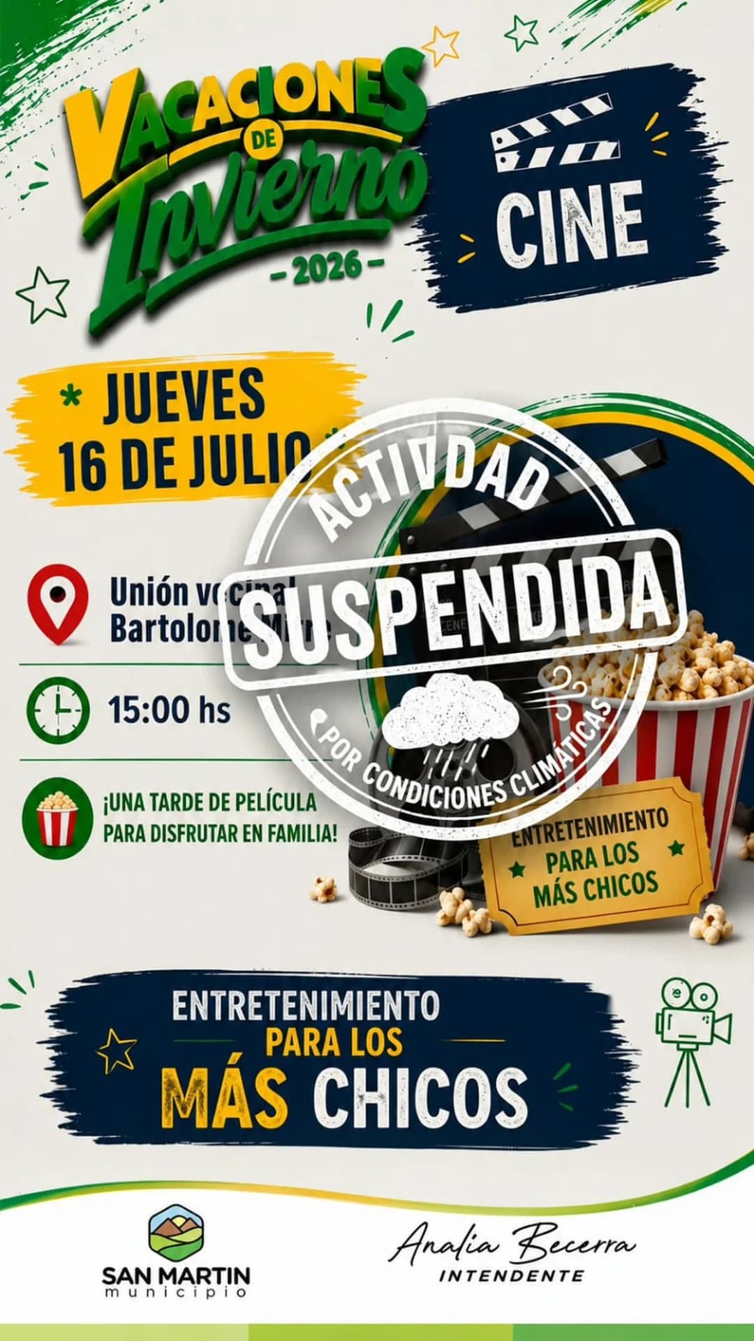 Supendido > Vacaciones de Invierno 2026