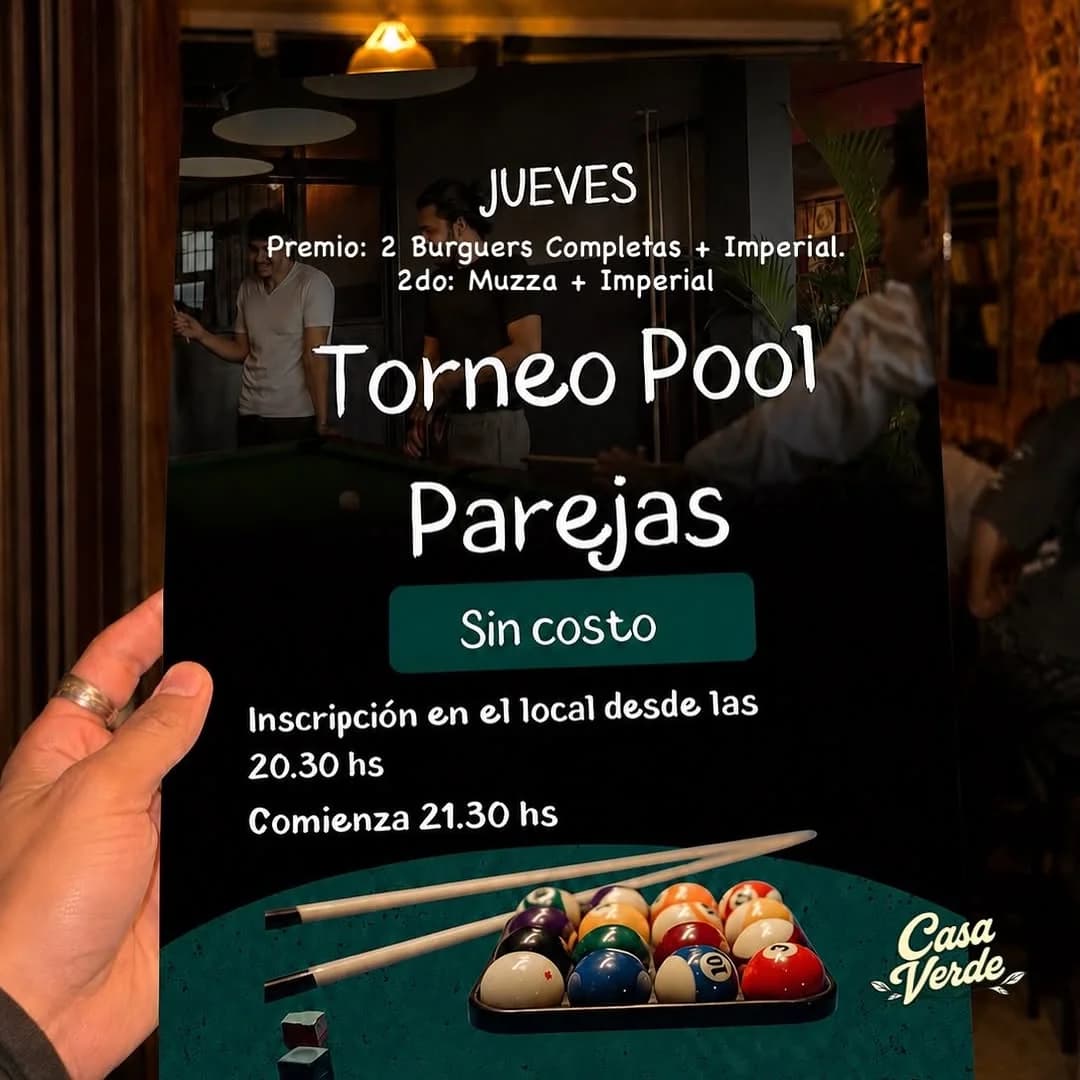Torneo Pool Parejas