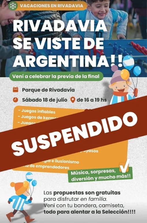 Suspendido > Rivadavia Se Viste de Argentina