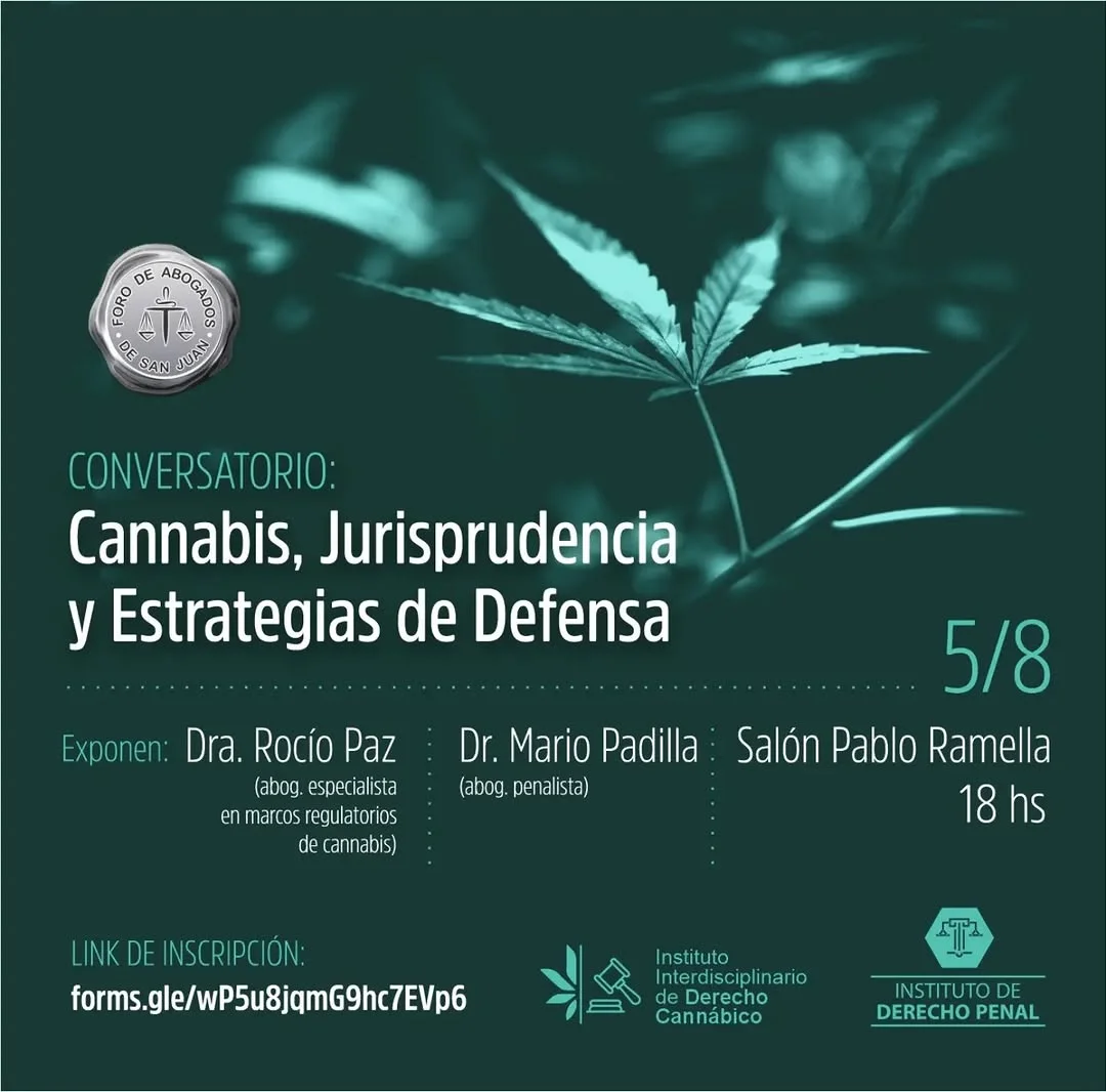 Conversatorio: Cannabis, Jurisprudencia y Estrategias de Defensa