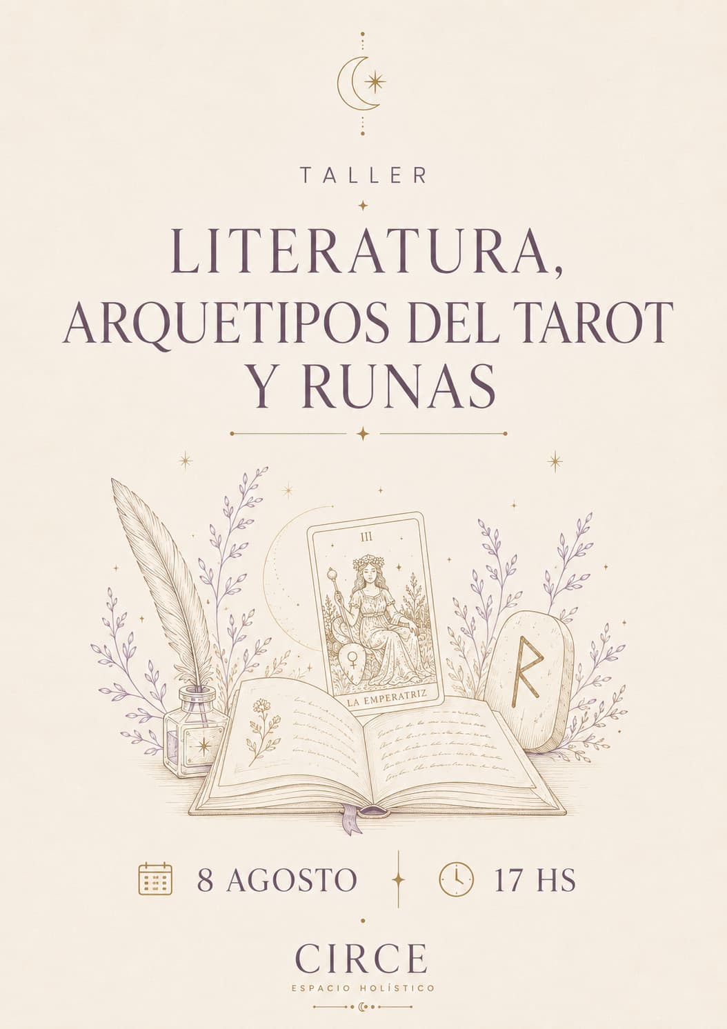 Taller Literatura, Arquetipos del Tarot y Runas