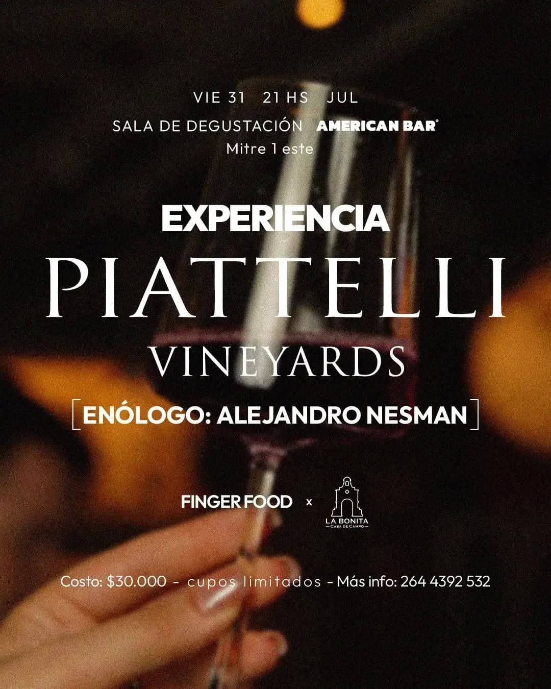 Experiencia Piattelli Vineyards