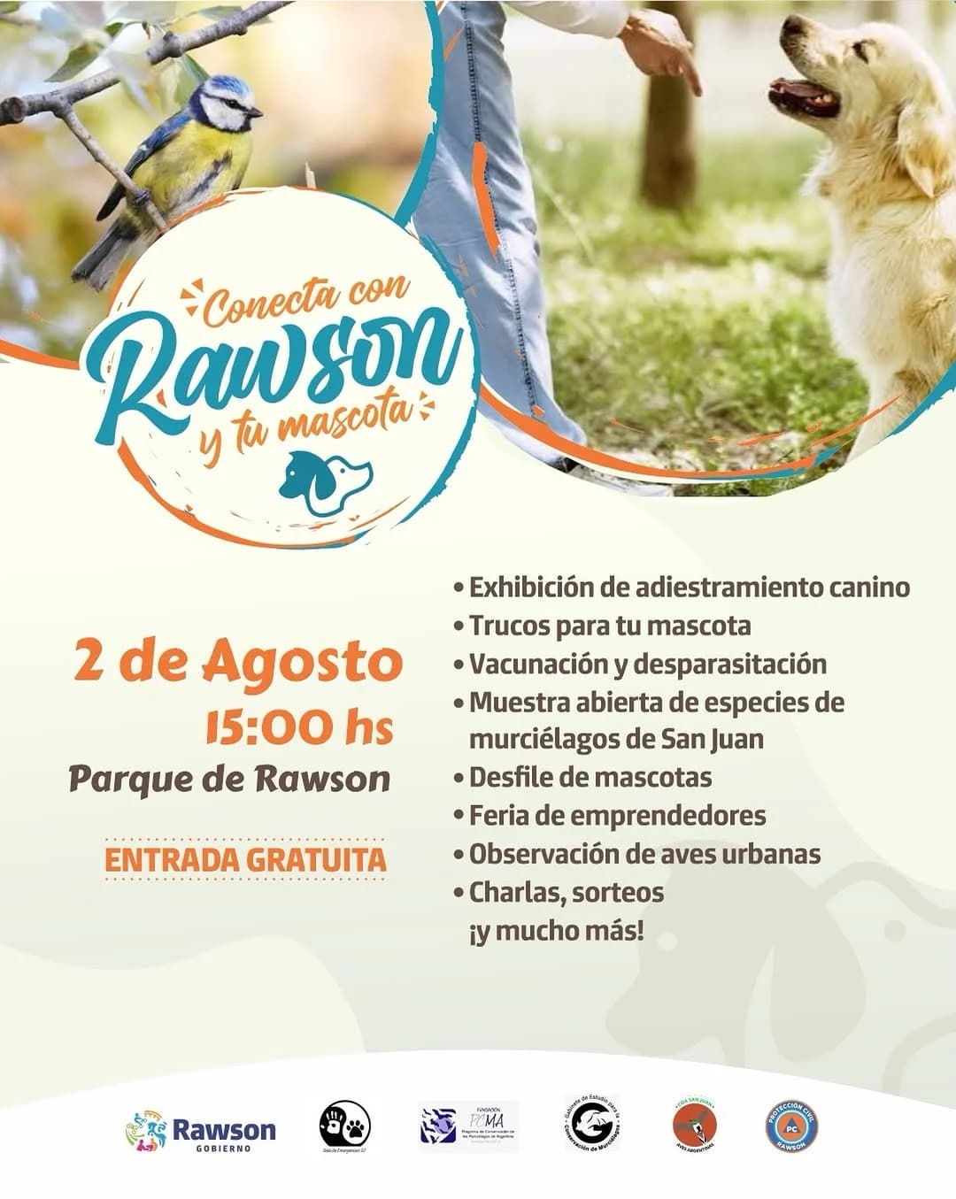 Conecta con Rawson y tu mascota