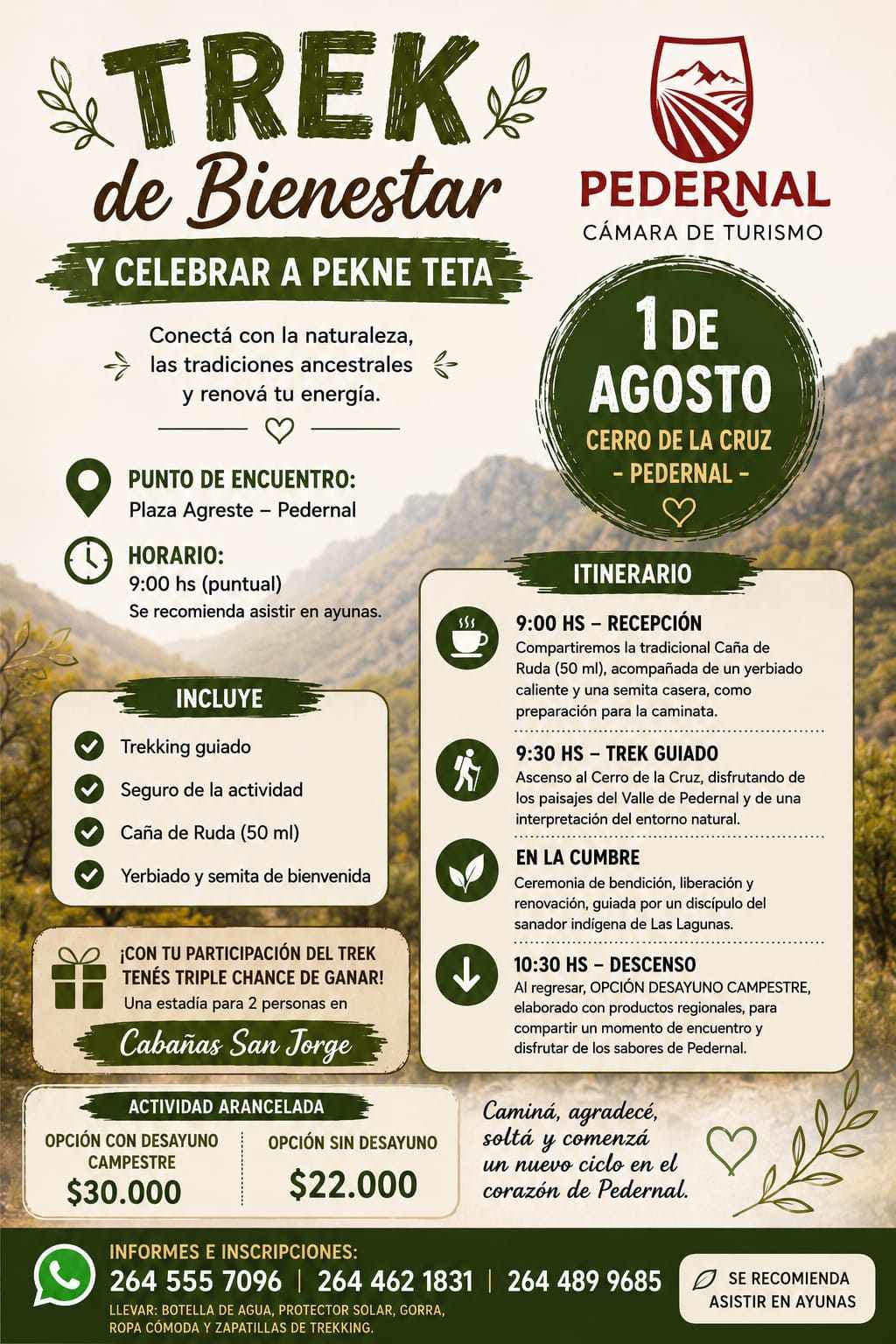 TREK DE BIENESTAR Y CELEBRACIÓN A PEKNE TETA 🌿⛰️🙏
