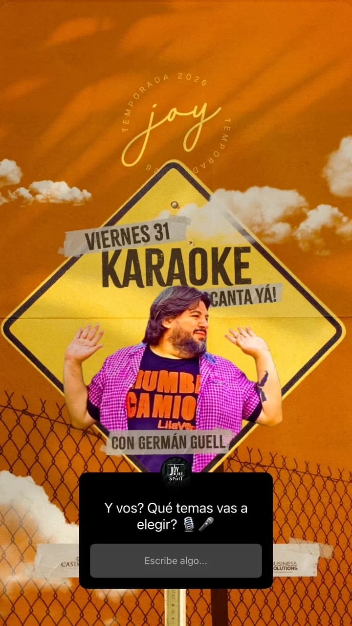 Karaoke con German Guell