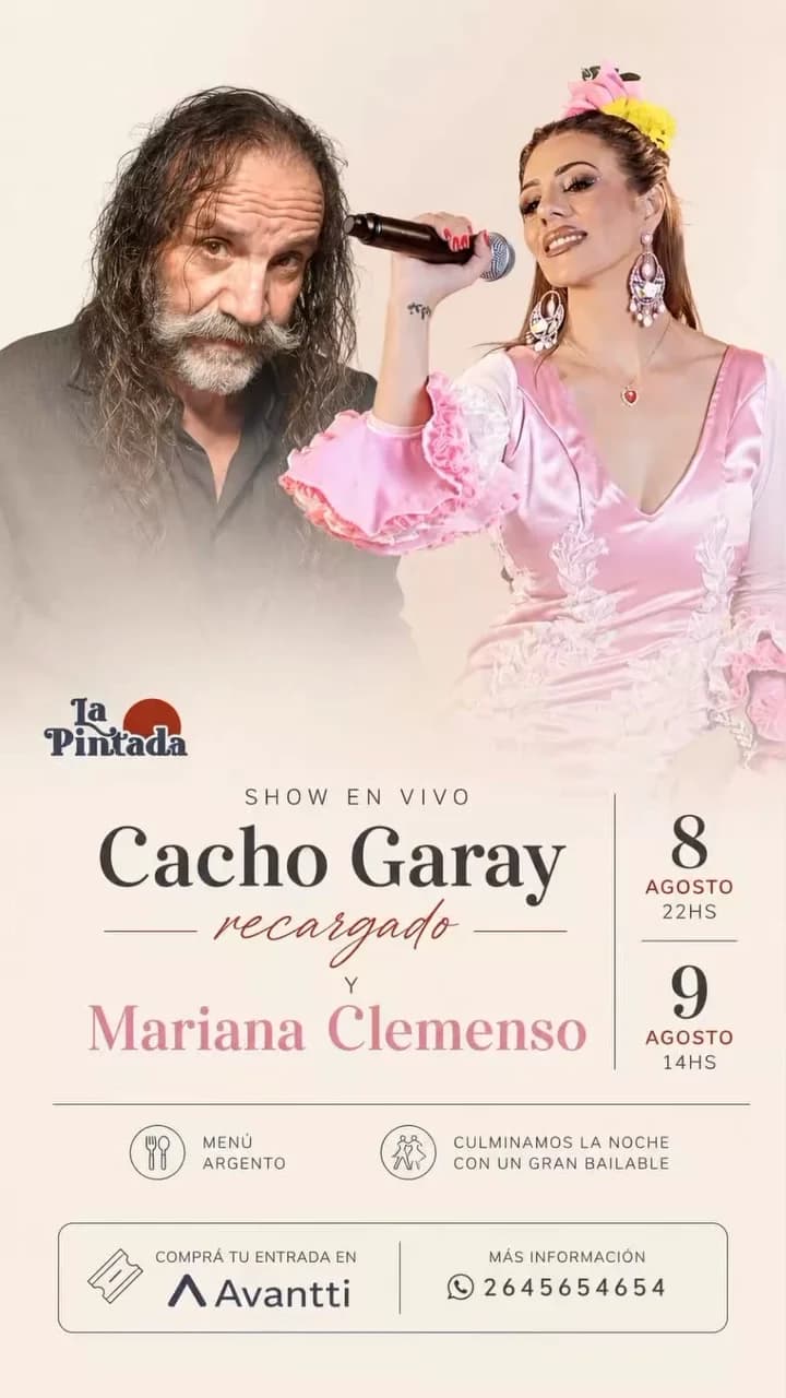 Cacho Garay y Mariana Clemenso