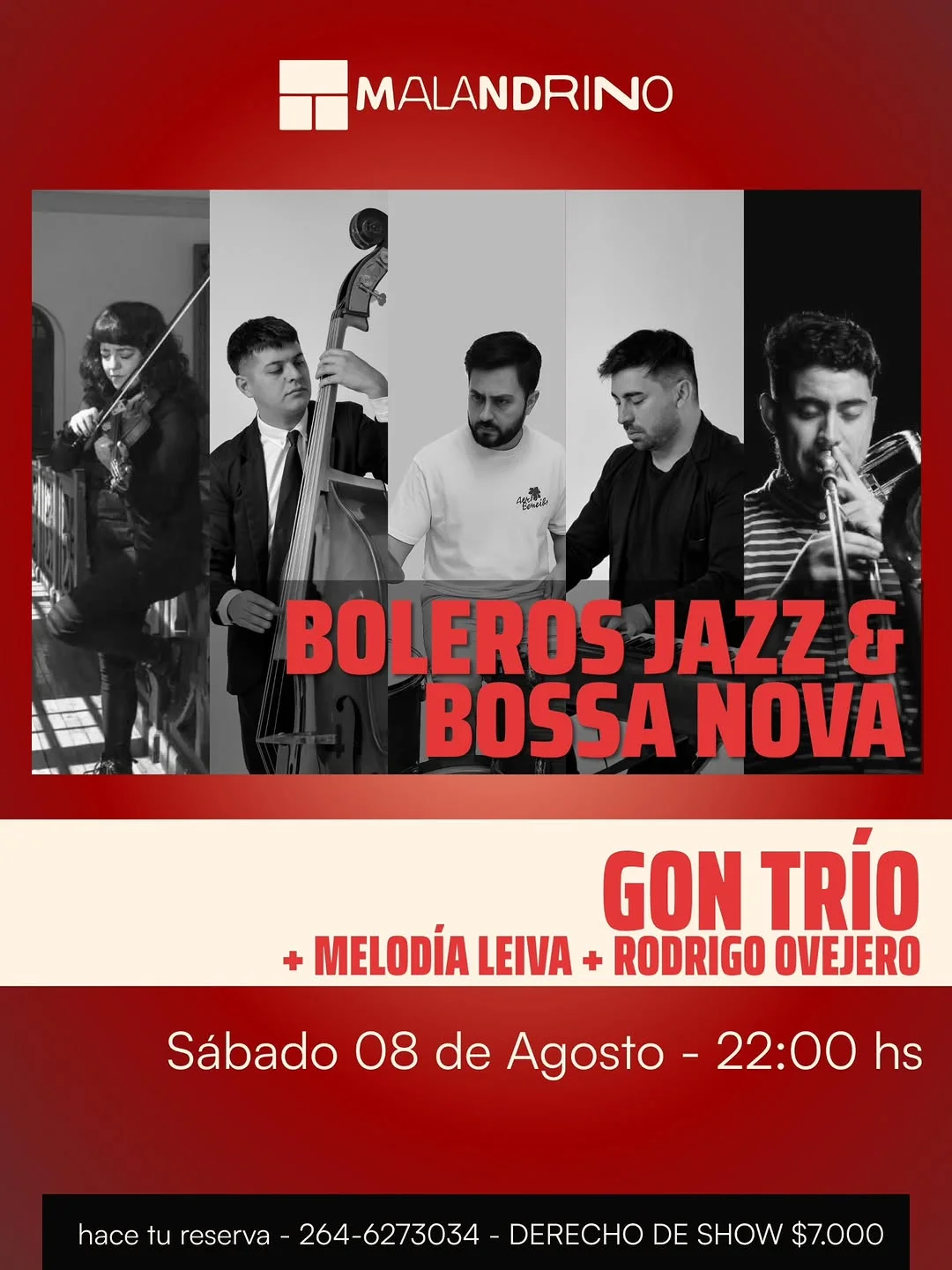 Gon Trio + Melodia Leiva + Rodrigo Ovejero