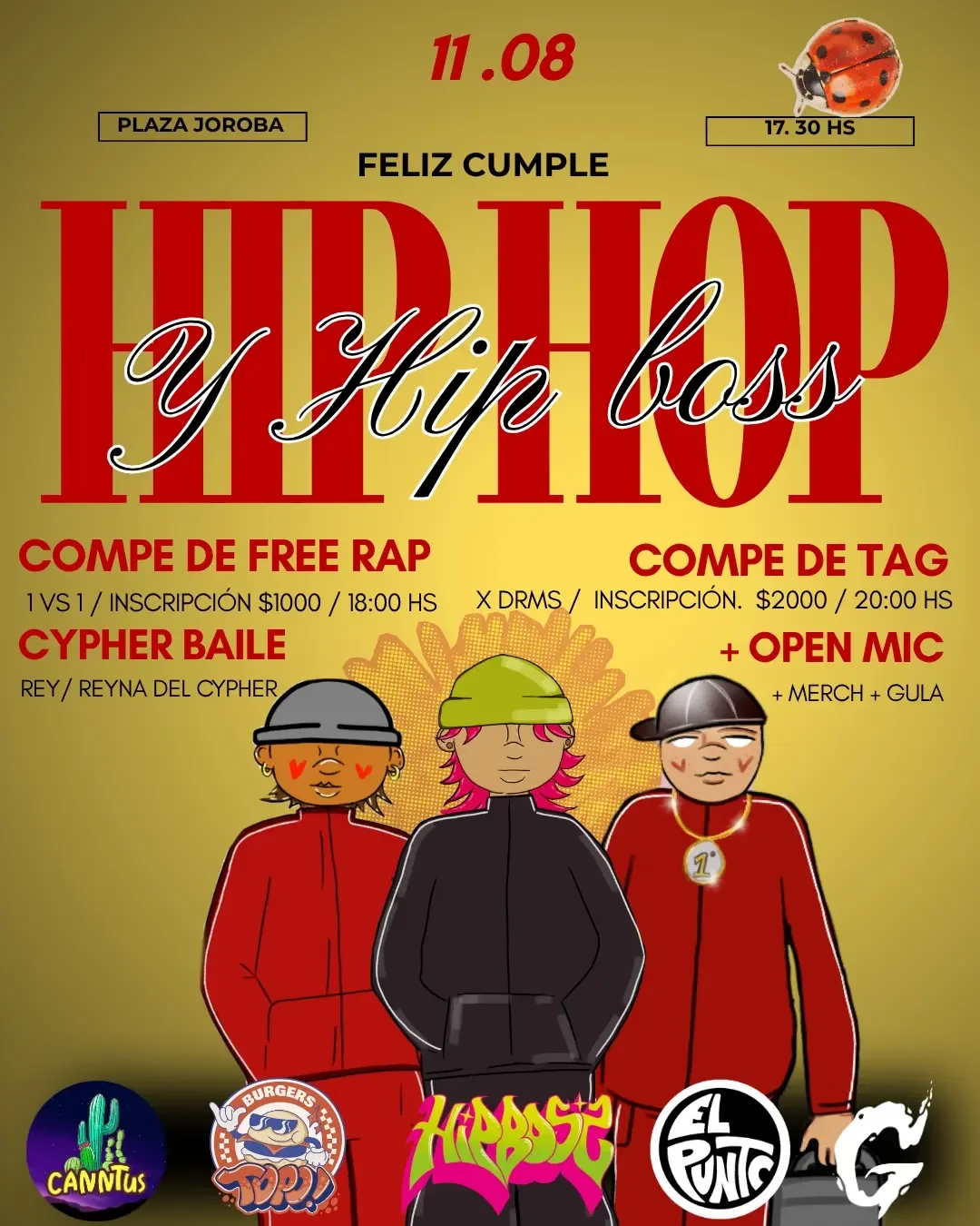 Feliz cumple Hip Hop y Hip Boss