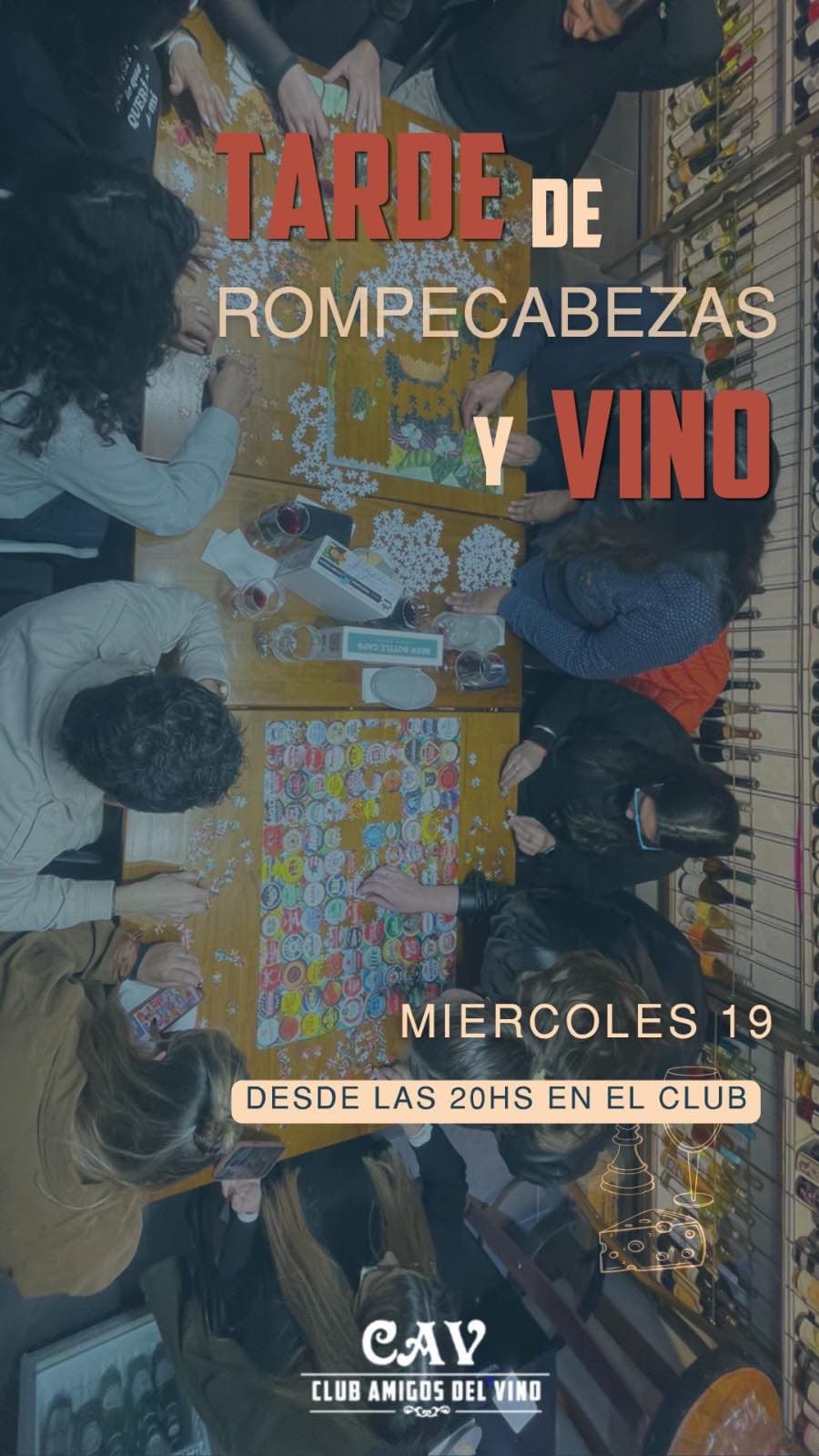Rompecabezas y Vino — Gastronomía