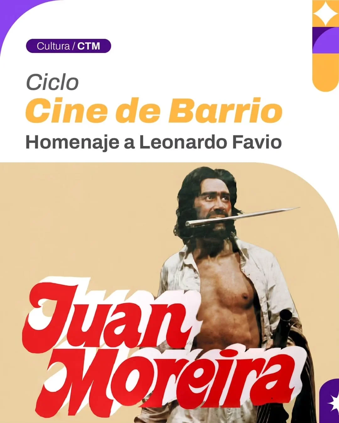 Ciclo Cine de Barrio: "Juan Moreira" — Cine