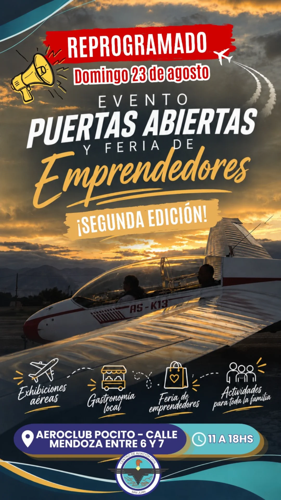 Reprogramado > Evento Puertas Abiertas y Feria de Emprendedores
