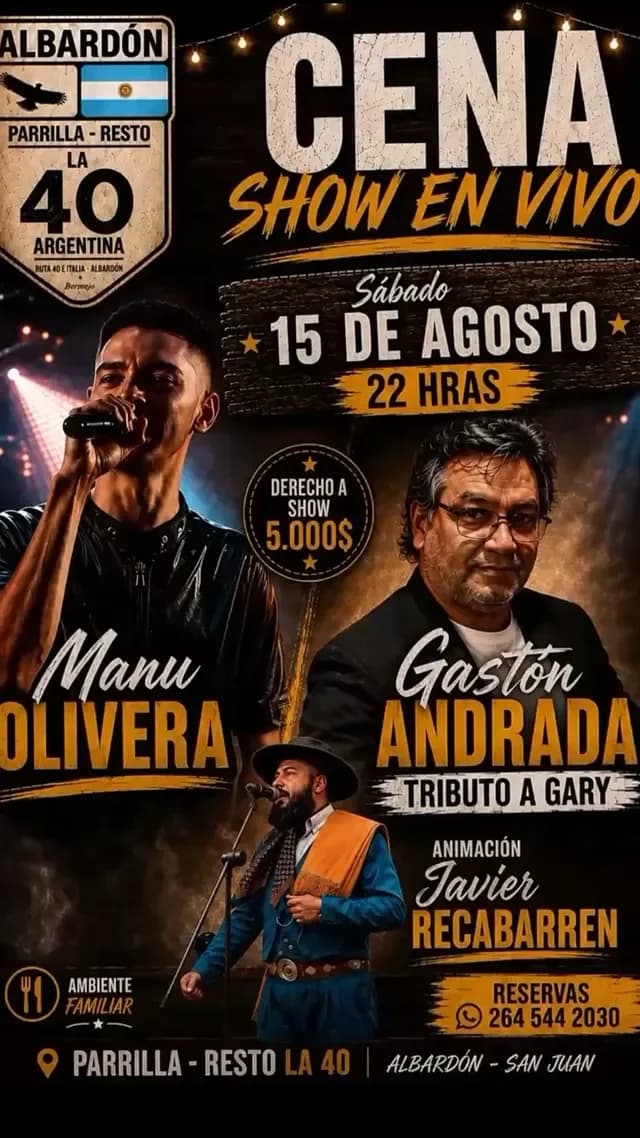 Manu Olivera y Gaston Andrada