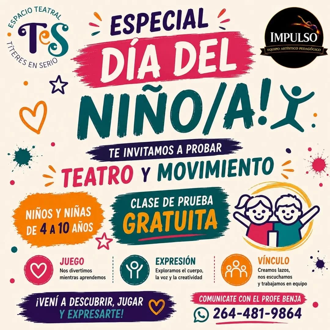 Especial Día del Niño/A - Clase de Prueba Gratuita