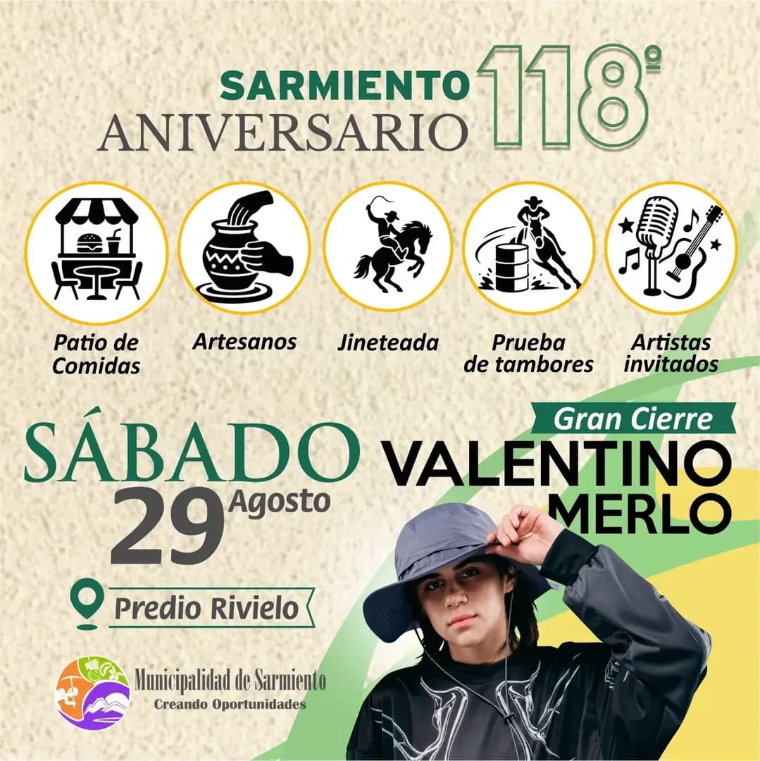 Sarmiento 118° Aniversario - Valentino Merlo