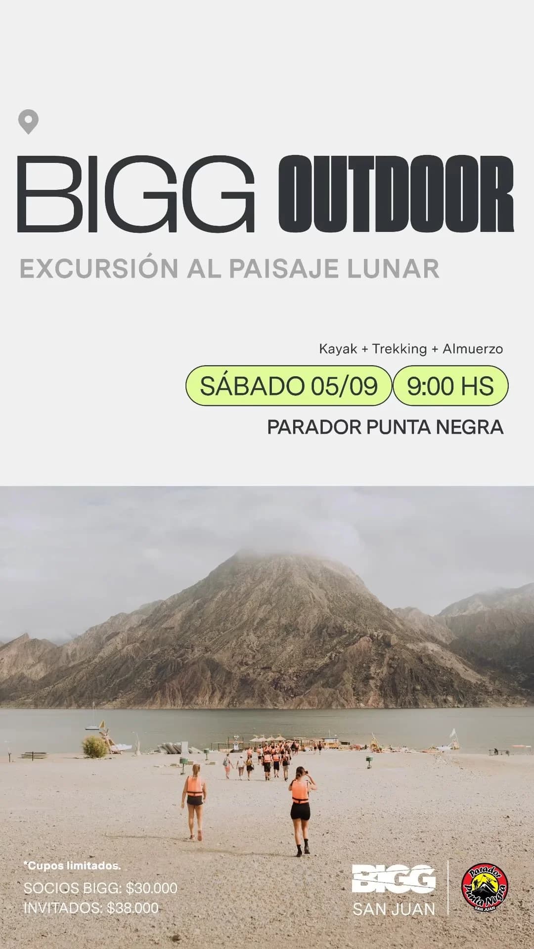Bigg Outdoor - Excursion al Paisaje Lunar