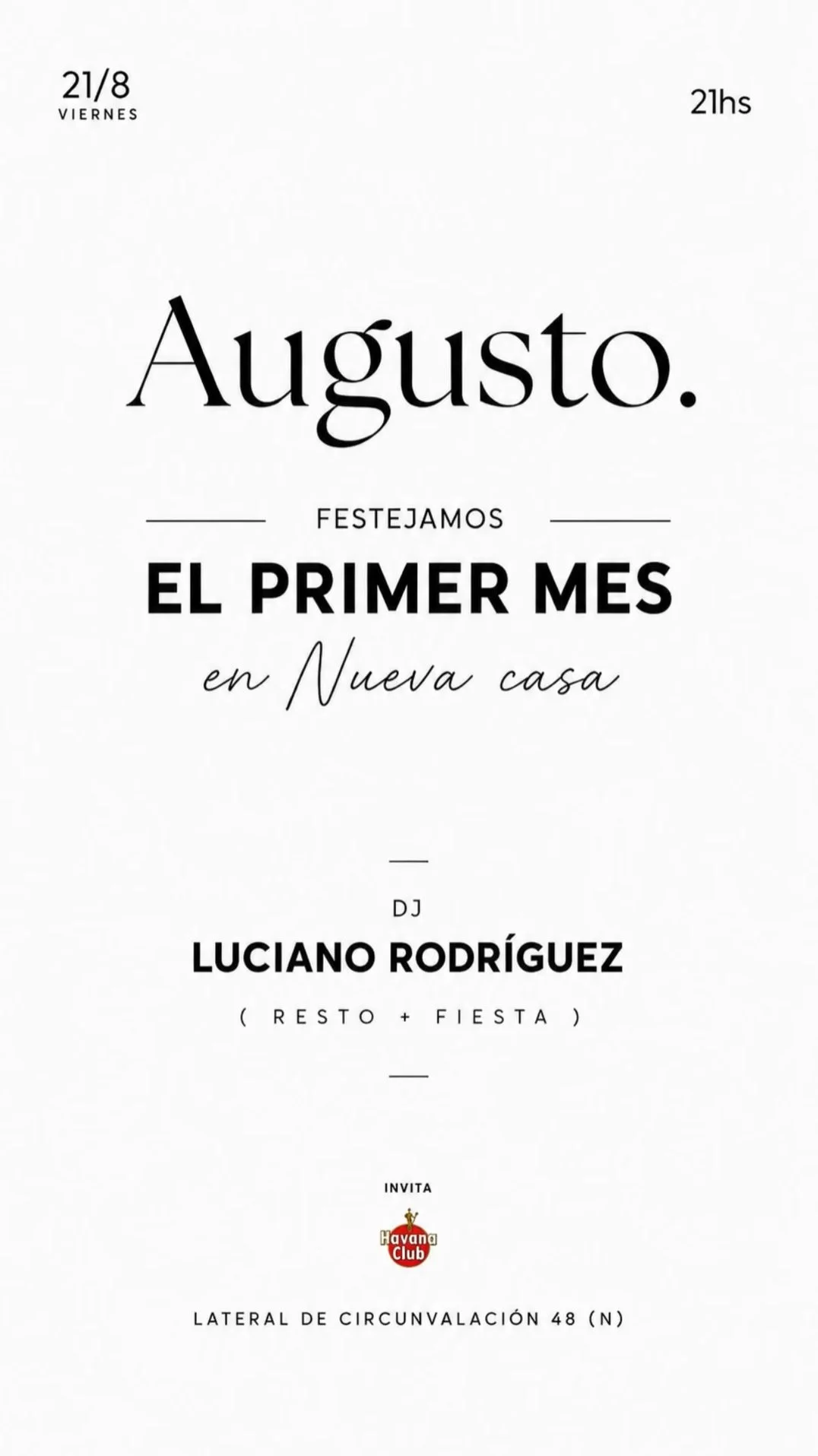 Festejamos el Primer Mes en Nueva Casa