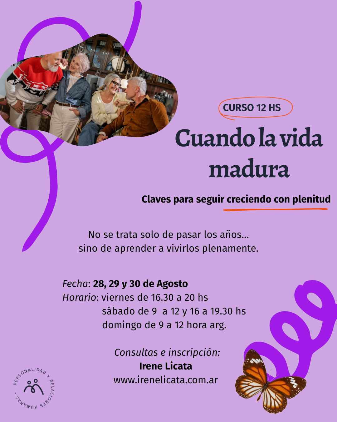 Taller: "Cuando la Vida Madura"