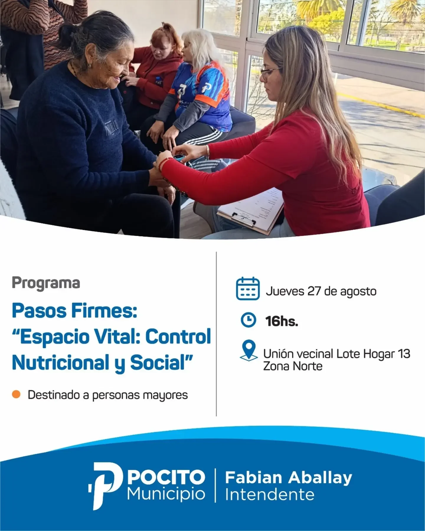 Pasos Firmes: “Espacio Vital: Control Nutricional y Social”