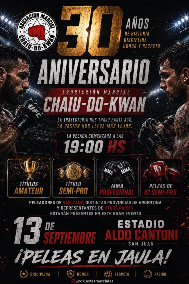 30 Aniversario Asociacion Marcial Chaiu-Do-Kwan