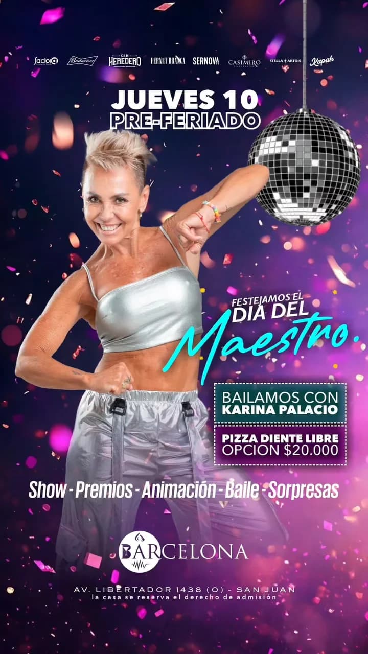 Festejamos el Dia del Maestro con Karina Palacio