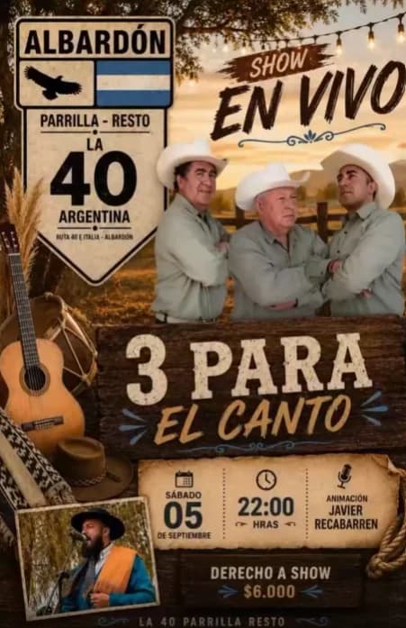 3 para el Canto