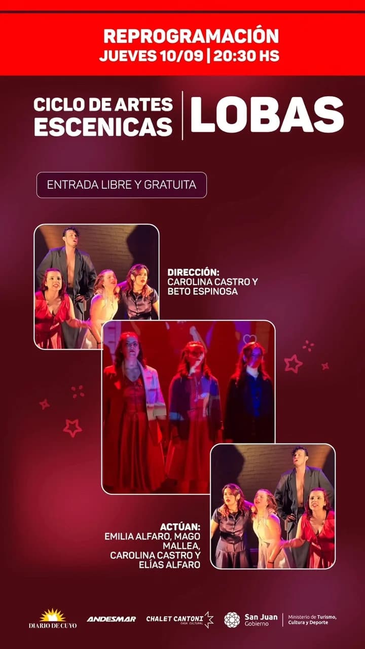 Reprogramado > Ciclo de Artes Escenicas: "Lobas"