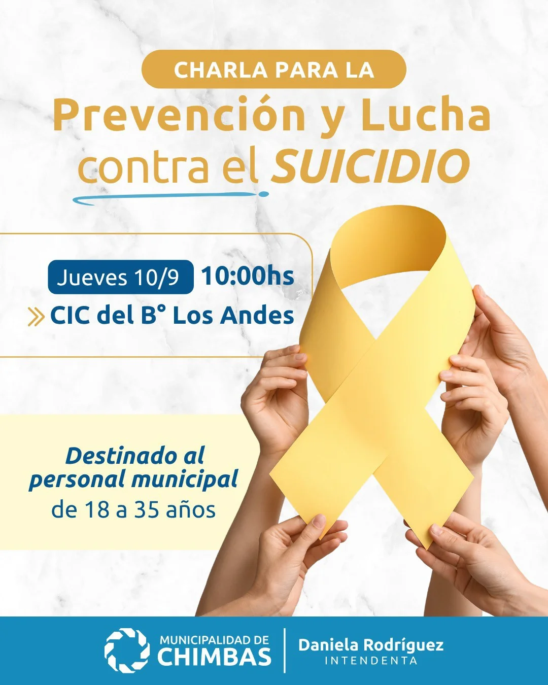 Charla para la Prevencion y Lucha Contra el Suicidio